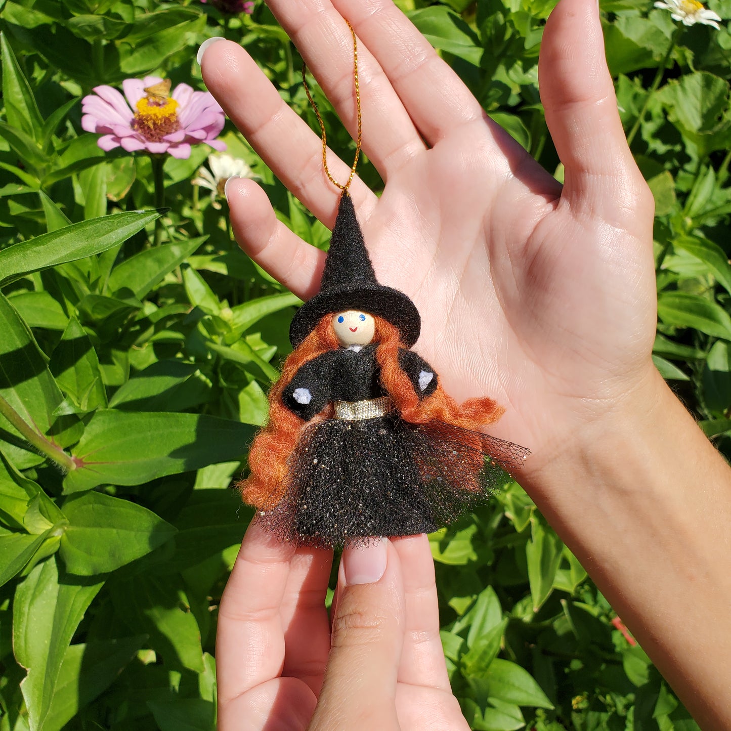 Witch Ornament for Halloween Tree