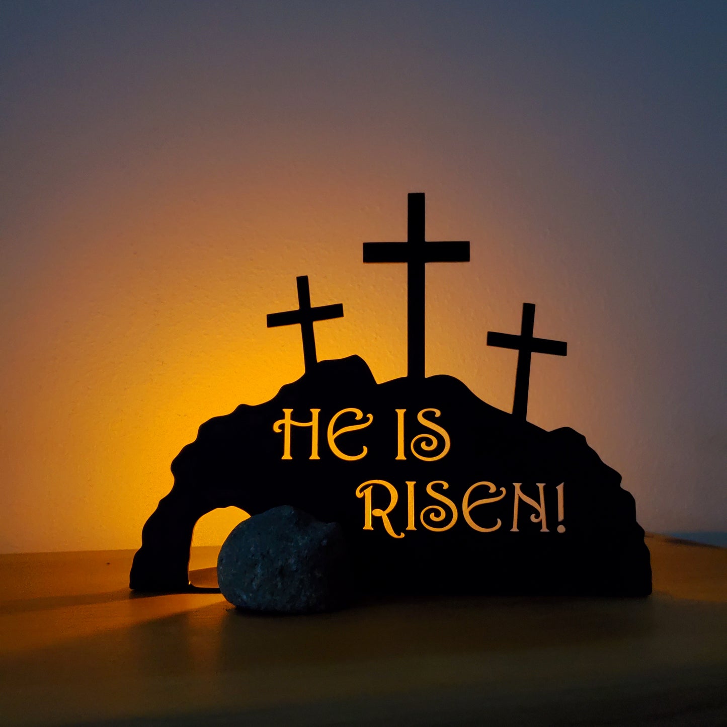 Rustic Empty Tomb Easter Scene