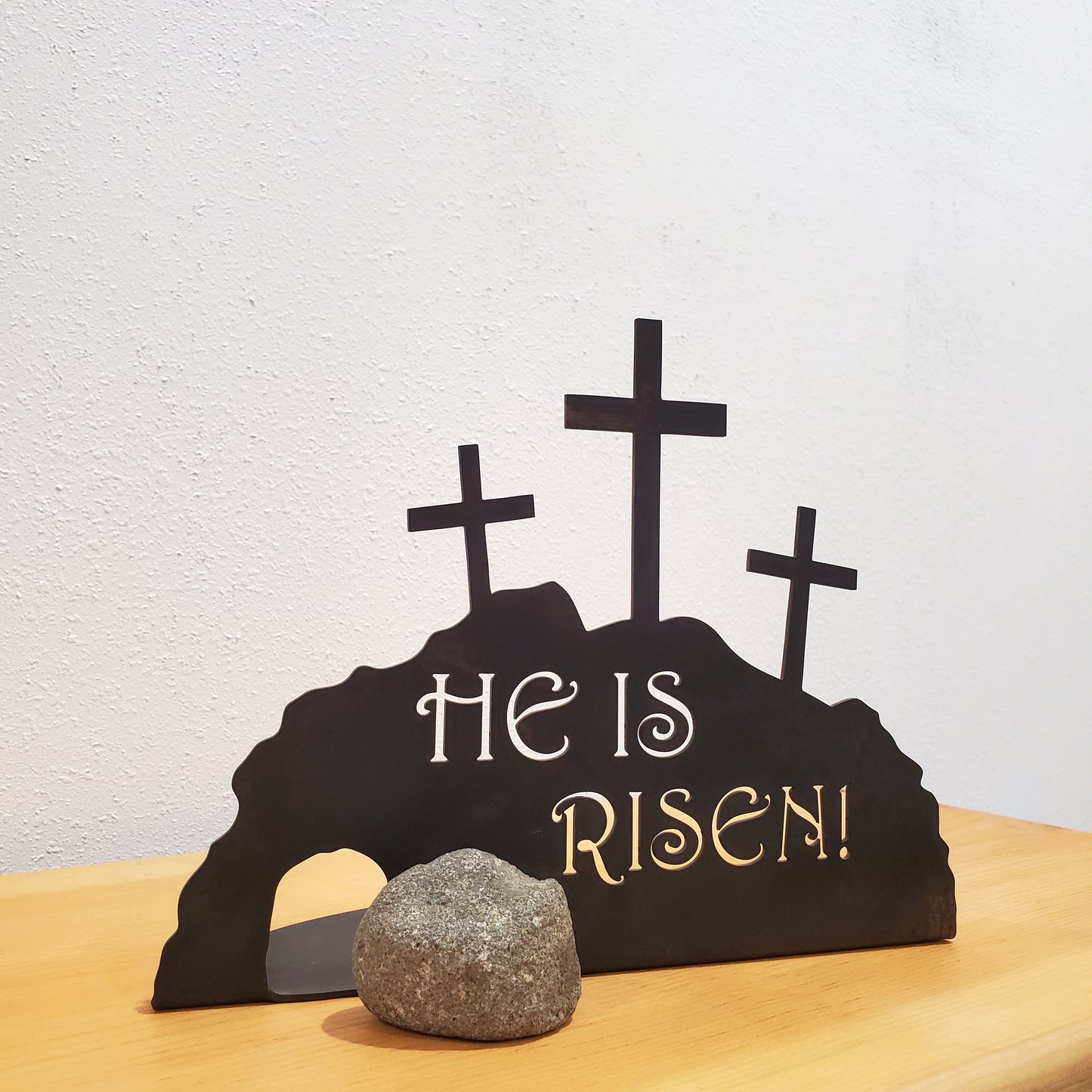 Rustic Empty Tomb Easter Scene