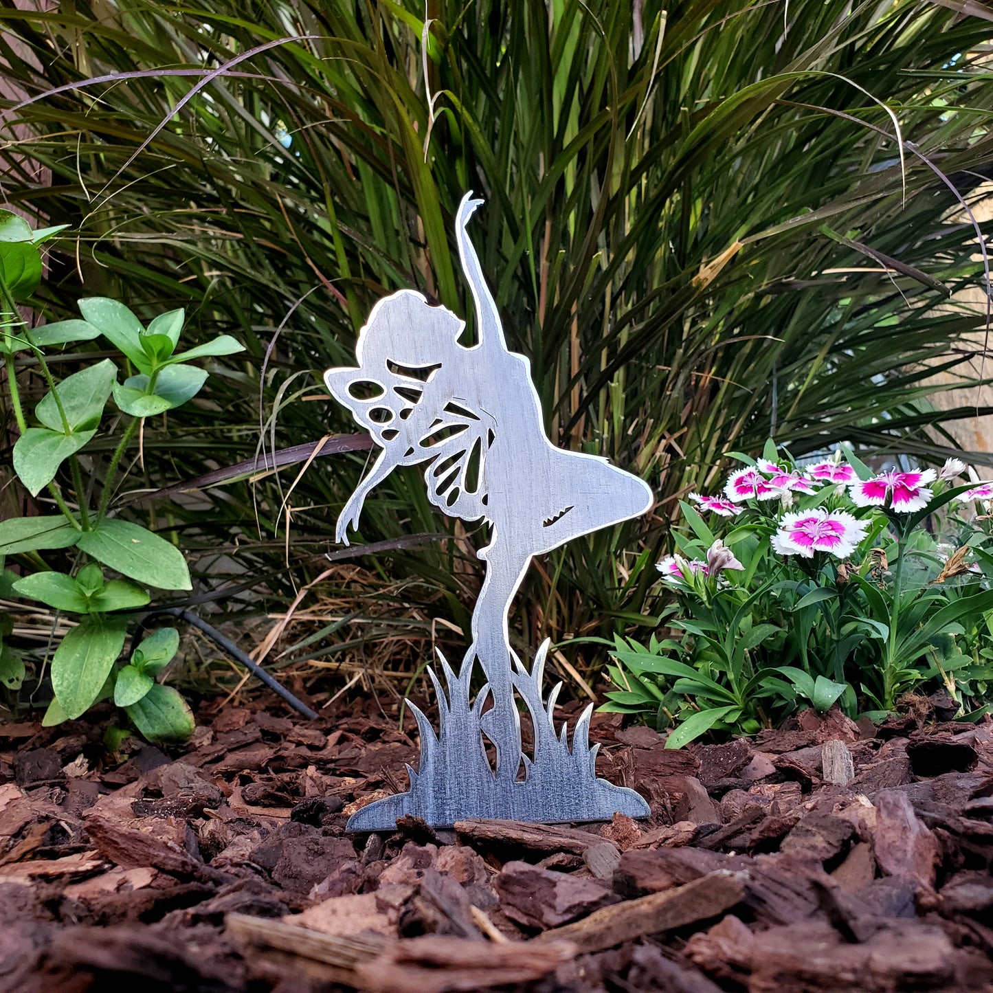 Metal Dancing Fairy Yard Stake