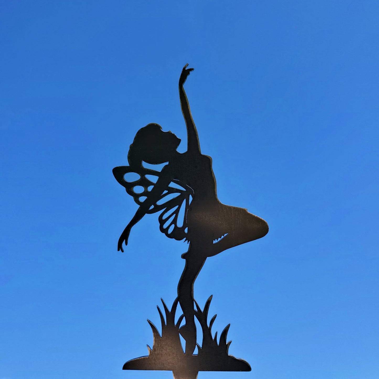 Metal Dancing Fairy Yard Stake